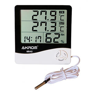 Termo Higrômetro Digital com Sensor Externo - KR42